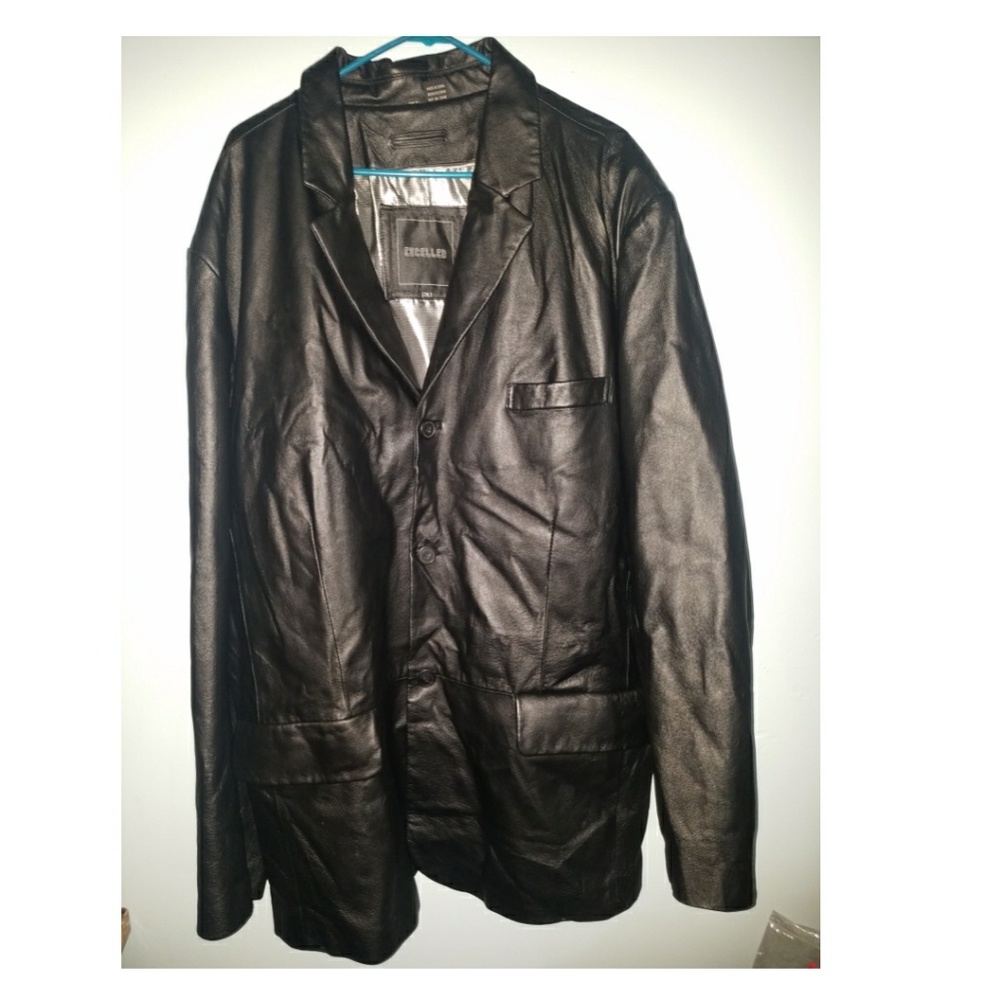 Mens 2XLT Leather Coat XXL 2XL